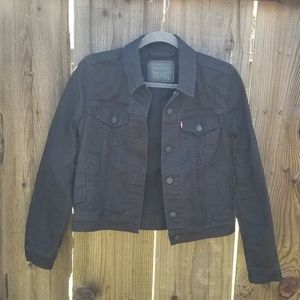 Levis black denim jacket